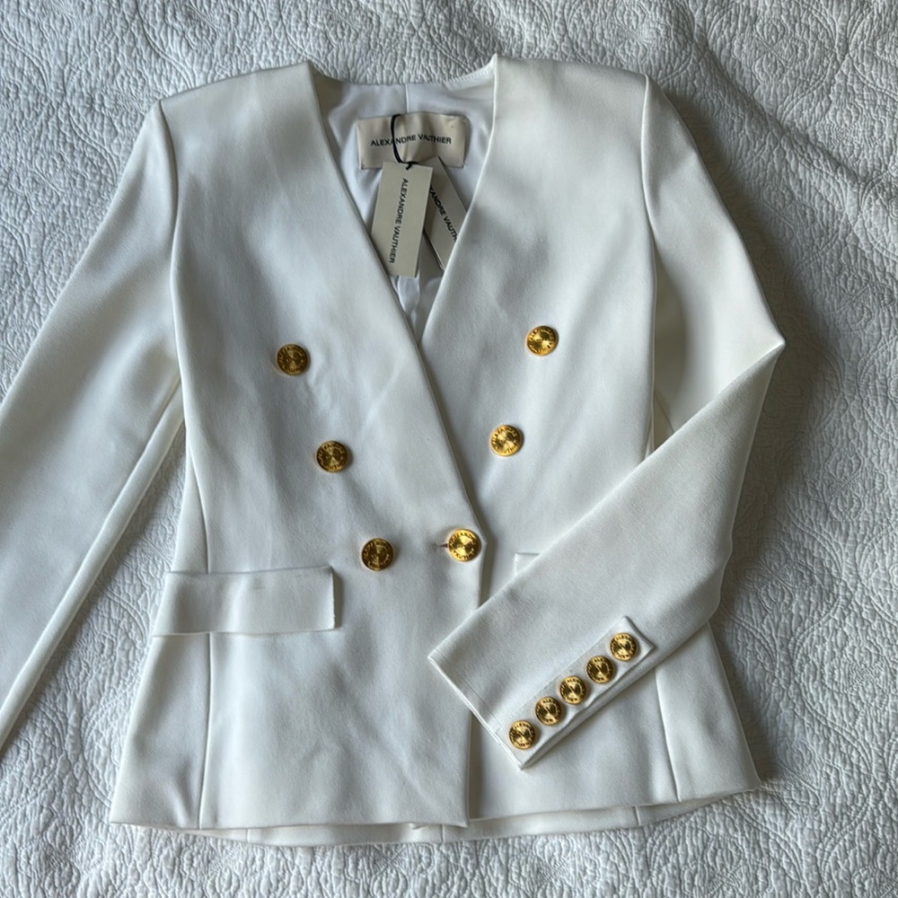 Alexandre vauthier sexy white blazer jacket 3K